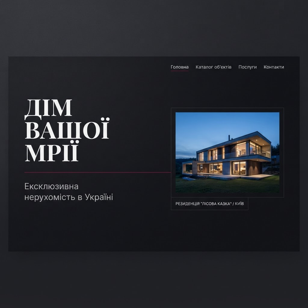 Скріншот сайту Domus